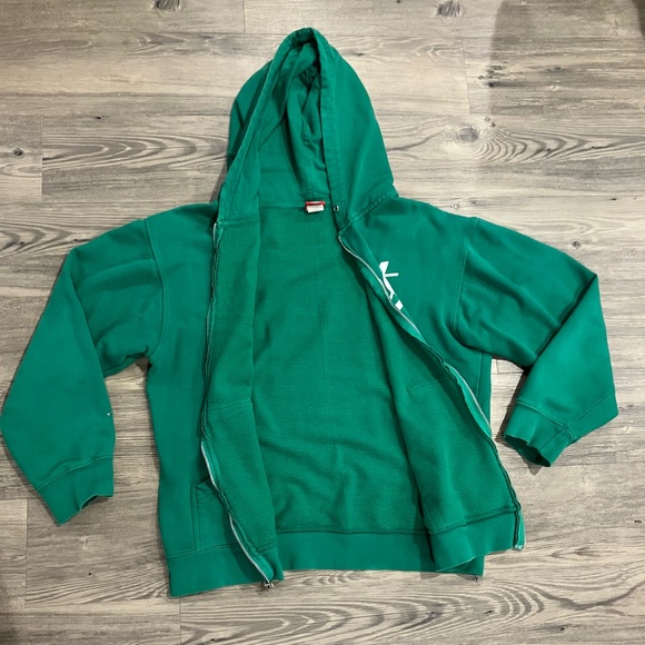 Element Green Skater Sweater Zip Up Hoodie Jacket Y2K - Picture 3 of 4